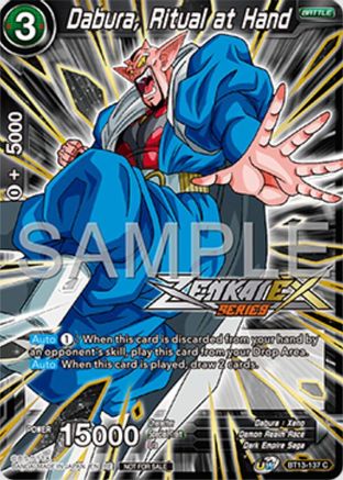 Dabura, Ritual at Hand (Event Pack 16) (BT13-137) - Promotion Cards Foil