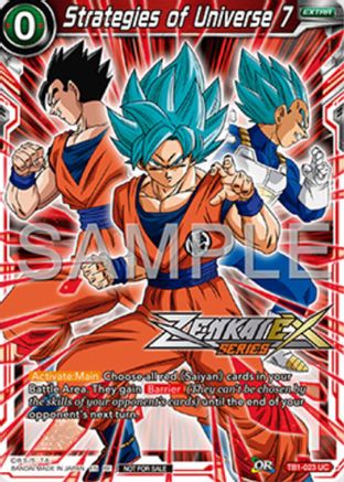 Strategies of Universe 7 (Event Pack 16) (TB1-023) - Promotion Cards Foil