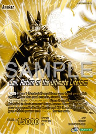 Cell // Cell, Return of the Ultimate Lifeform (Championship Golden Card 2025 Vol.1) (EX20-01) - Promotion Cards Foil