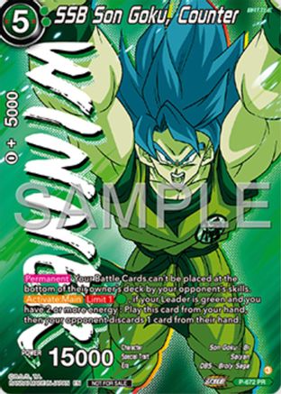 SSB Son Goku, Counter (Zenkai Series Tournament Pack Vol.11) (Winner) (P-672) - Tournament Promotion Cards Foil