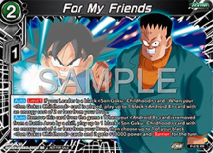 For My Friends (Zenkai Series Tournament Pack Vol.11) (P-678) - Tournament Promotion Cards