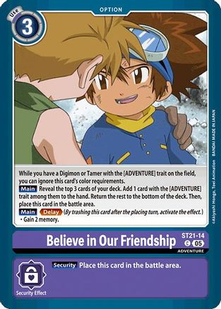 Believe in Our Friendship (ST21-14) - Starter Deck 21: Hero of Hope
