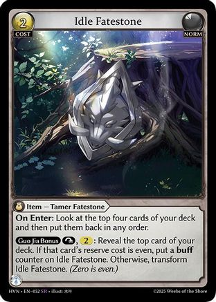 Idle Fatestone // Bolstered Boar (052) - Abyssal Heaven