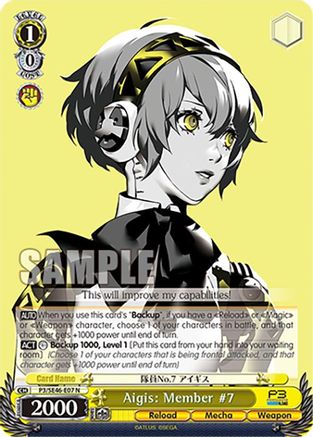 Aigis: Member #7 (P3/SE46-E07N) - Persona 3 Reload Premium Booster