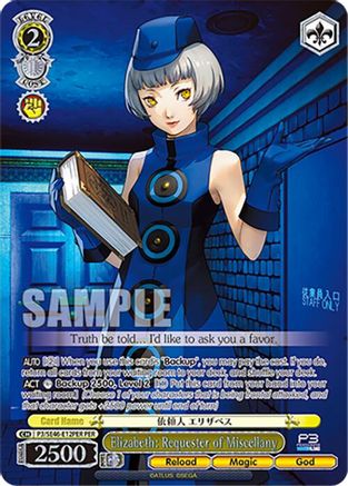 Elizabeth: Requester of Miscellany (PER) (P3/SE46-E12PERPER) - Persona 3 Reload Premium Booster