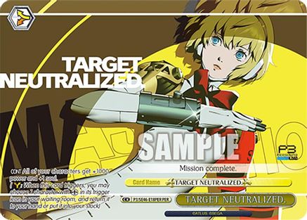 TARGET NEUTRALIZED. (PER) (P3/SE46-E18PERPER) - Persona 3 Reload Premium Booster
