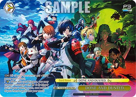 DONE AND DUSTED. (PER) (P3/SE46-E19PERPER) - Persona 3 Reload Premium Booster