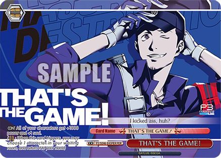 THAT'S THE GAME! (PER) (P3/SE46-E43PERPER) - Persona 3 Reload Premium Booster