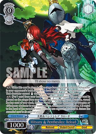 Mitsuru & Penthesilea: Reload (PER) (P3/SE46-E46PERPER) - Persona 3 Reload Premium Booster