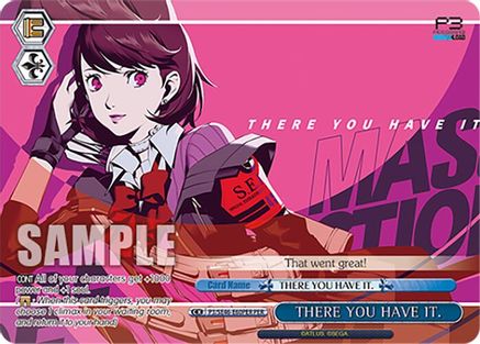 THERE YOU HAVE IT. (PER) (P3/SE46-E60PERPER) - Persona 3 Reload Premium Booster