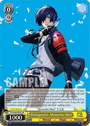 Protagonist: Memento Mori (PR) (P3/SE46-PE01PR) - Persona 3 Reload Premium Booster