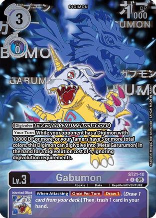 Gabumon (Rare Pull) (ST21-10) - Starter Deck 21: Hero of Hope Foil