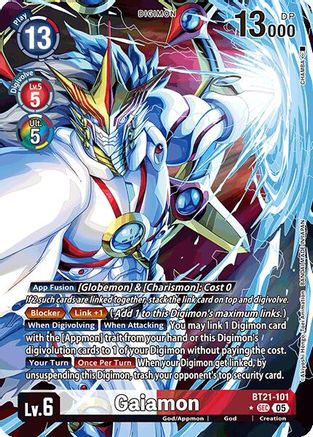 Gaiamon (Alternate Art) (BT21-101) - World Convergence Foil