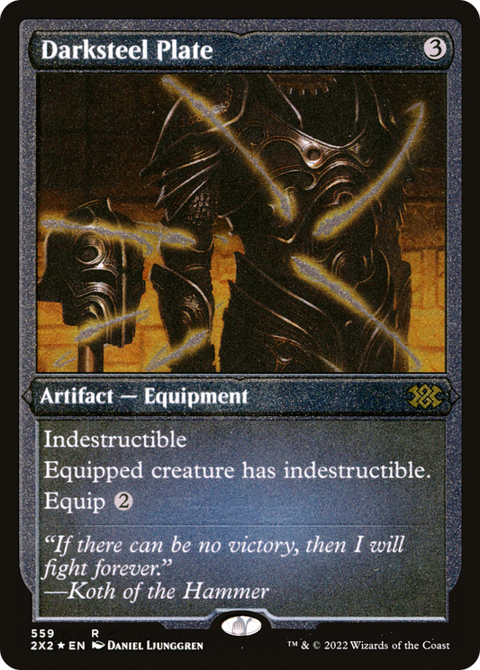 Darksteel Plate (2X2-559) - Double Masters 2022 Foil