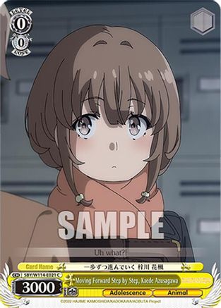 Moving Forward Step by Step, Kaede Azusagawa (SBY/W114-E021 C) - Rascal Does Not Dream Series