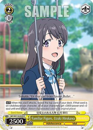 Familiar Figure, Uzuki Hirokawa (SBY/W114-E024 C) - Rascal Does Not Dream Series