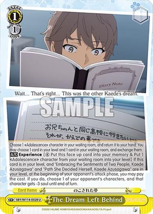 The Dream Left Behind (SBY/W114-E028 U) - Rascal Does Not Dream Series
