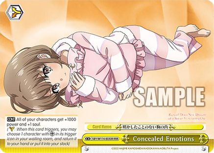 Concealed Emotions (RRR) (SBY/W114-E030R RRR) - Rascal Does Not Dream Series