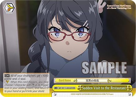 Sudden Visit to the Restaurant (RRR) (SBY/W114-E032R RRR) - Rascal Does Not Dream Series