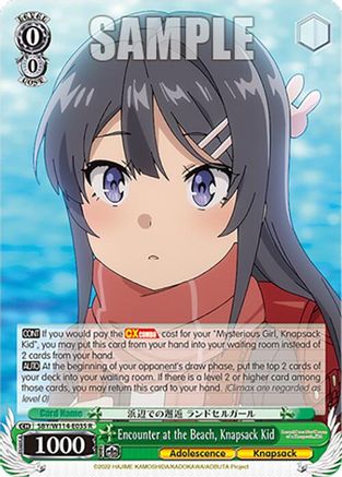 Encounter at the Beach, Knapsack Kid (SBY/W114-E035 R) - Rascal Does Not Dream Series