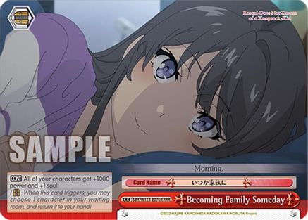 Becoming Family Someday (RRR) (SBY/W114-E076R RRR) - Rascal Does Not Dream Series
