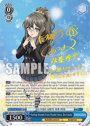 Feeling Warmth From Powder Snow, Rio Futaba (SP) (SBY/W114-E078SP SP) - Rascal Does Not Dream Series