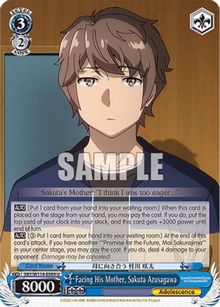 Facing His Mother, Sakuta Azusagawa (SBY/W114-E089 U) - Rascal Does Not Dream Series