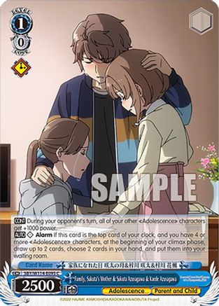 Family, Sakuta's Mother & Sakuta Azusagawa & Kaede Azusagawa (SBY/W114-E095 C) - Rascal Does Not Dream Series