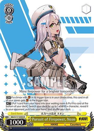Pursuit of Firepower, Neon (NIK/S117-E004 R) - GODDESS OF VICTORY: NIKKE