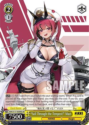 "Sail Through the Tempest!" Mast (SR) (NIK/S117-E009S SR) - GODDESS OF VICTORY: NIKKE