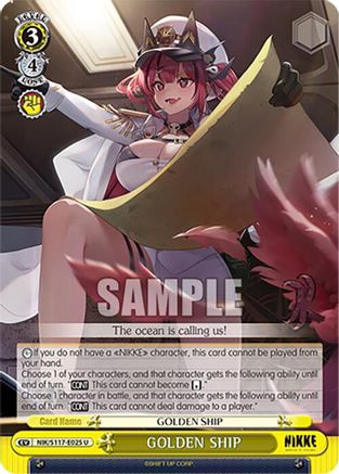 GOLDEN SHIP (NIK/S117-E025 U) - GODDESS OF VICTORY: NIKKE
