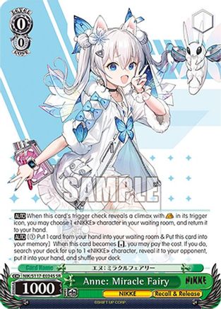 Anne: Miracle Fairy (SR) (NIK/S117-E034S SR) - GODDESS OF VICTORY: NIKKE