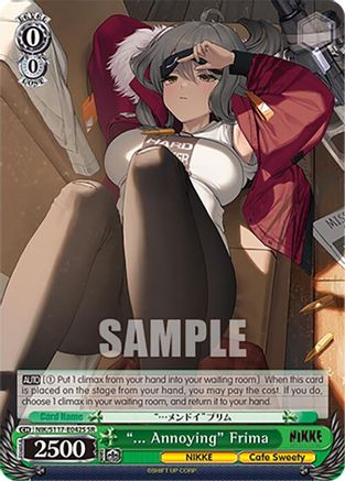 "... Annoying" Frima (SR) (NIK/S117-E042S SR) - GODDESS OF VICTORY: NIKKE