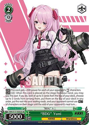 "BDG" Yuni (SR) (NIK/S117-E052S SR) - GODDESS OF VICTORY: NIKKE
