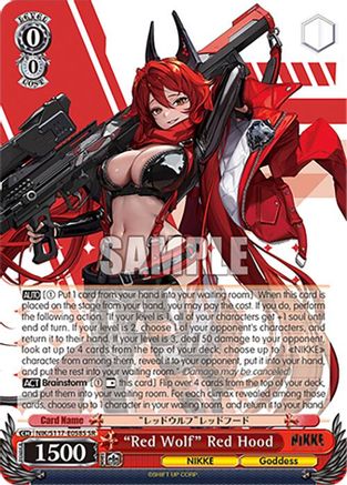 "Red Wolf" Red Hood (SR) (NIK/S117-E058S SR) - GODDESS OF VICTORY: NIKKE
