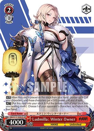 Ludmilla: Winter Owner (SR) (NIK/S117-E063S SR) - GODDESS OF VICTORY: NIKKE