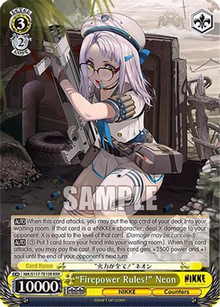 "Firepower Rules!" Neon (RRR) (NIK/S117-TE10R RRR) - GODDESS OF VICTORY: NIKKE