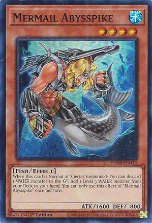 Mermail Abysspike (RA04-EN012) - Quarter Century Stampede 1st Edition