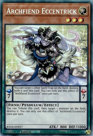 Archfiend Eccentrick (PCR) (RA04-EN017) - Quarter Century Stampede 1st Edition