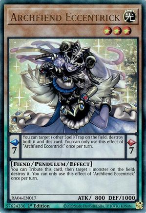 Archfiend Eccentrick (PUR) (RA04-EN017) - Quarter Century Stampede 1st Edition