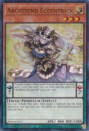 Archfiend Eccentrick (UR) (RA04-EN017) - Quarter Century Stampede 1st Edition