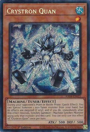 Crystron Quan (Secret Rare) (RA04-EN021) - Quarter Century Stampede 1st Edition