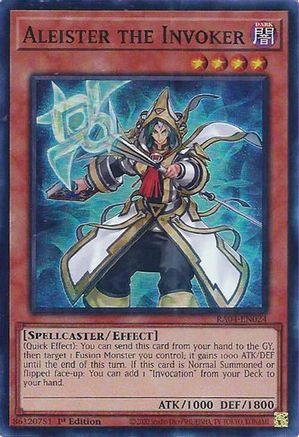 Aleister the Invoker (Alternate Art) (RA04-EN024) - Quarter Century Stampede 1st Edition