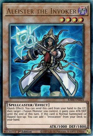 Aleister the Invoker (Alternate Art) (PUR) (RA04-EN024) - Quarter Century Stampede 1st Edition