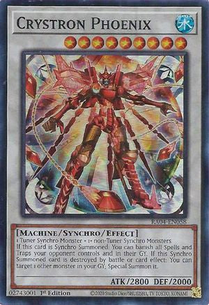 Crystron Phoenix (RA04-EN058) - Quarter Century Stampede 1st Edition