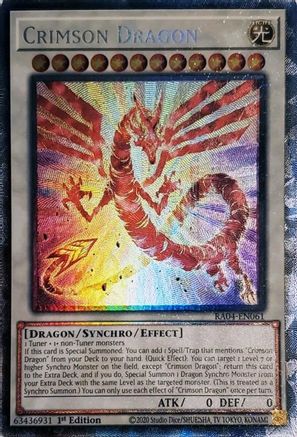 Crimson Dragon (PCR) (RA04-EN061) - Quarter Century Stampede 1st Edition