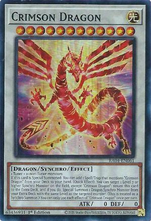 Crimson Dragon (RA04-EN061) - Quarter Century Stampede 1st Edition