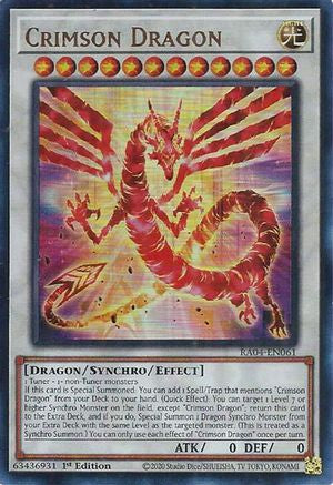 Crimson Dragon (UR) (RA04-EN061) - Quarter Century Stampede 1st Edition