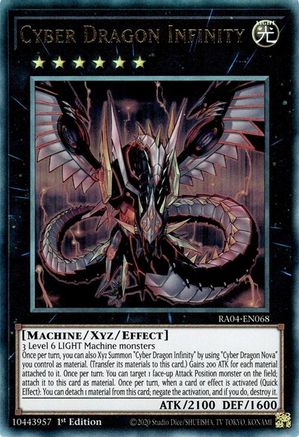 Cyber Dragon Infinity (PUR) (RA04-EN068) - Quarter Century Stampede 1st Edition