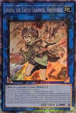 Aussa the Earth Charmer, Immovable (PCR) (RA04-EN078) - Quarter Century Stampede 1st Edition